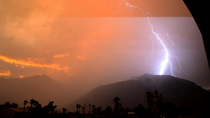 Sunset Lightning
