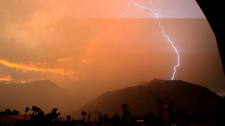 Sunset Lightning