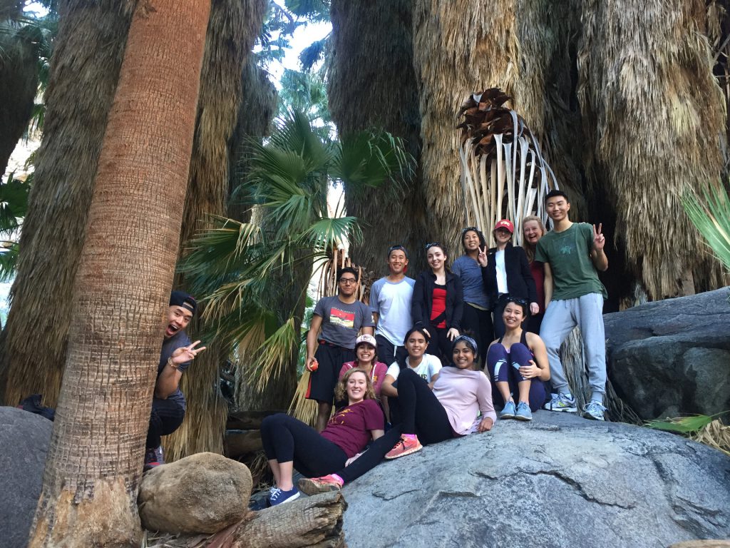 USC students palm canyon